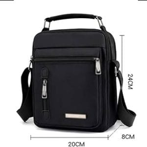 Sacoche homme multifonctionnelle – Noir Élégant