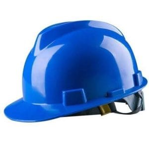 Casque de Chantier Haute Protection – Bleu Sécurité