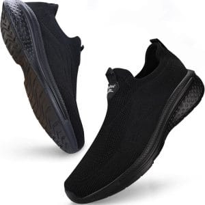 Sneaker et basket Slip-On Knit Ultra-Légère – Tout Noir
