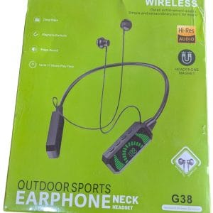 Écouteurs Sport Sans Fil Tour de Cou G38 – Bluetooth 5.0, Hi-Res Audio, 11h d'Autonomie