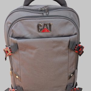 Sac à Dos GAT – Gris Anthracite, Boucles Rouge & Noir, Grande Capacité