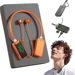 Écouteurs Tour de Cou OX-610 – Double Bass, 78H d'Autonomie, Bluetooth, Carte SD, Aimant