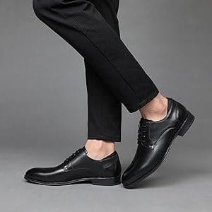 Chaussures Richelieu "Excellence" – Cuir Noir Poli & Élégance Moderne
