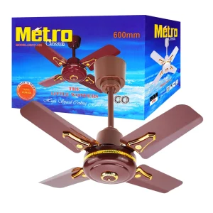 Ventilateur de Plafond Métro Classik 600mm – Performance & Élégance Compacte