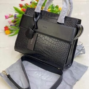 Sac à Main "Pedro" – Élégance Crocodile Noir