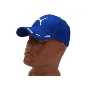 Casquette Baseball Puma – Rouge / Blanc, Logo Brodé, Bandeau Imprimé