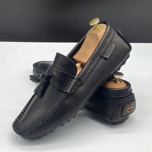 Mocassin "Tassel Loafer" en Cuir Noir –GEOGRA