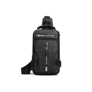 Sac bandoulière Multifonction Professional – Bandoulière Chest Bag Imperméable gris 30cm