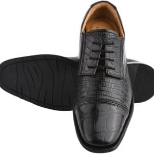 Chaussures d'Affaires Richelieu en Cuir Texturé - Élégance Classique et Confort Durable