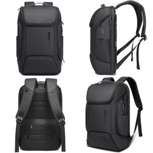 Sac à Dos Business BG – Grande Capacité, Port USB, Imperméable, Noir Premium