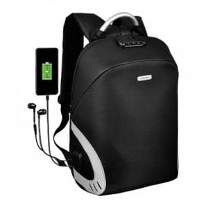 Sac à Dos Antivol Ordinateur 17" Wiersaam — Étanche avec Port USB & Cadenas à Code