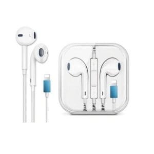 Écouteurs Filaires Lightning iPhone – EarPods Compatible iOS, Micro Intégré & Télécommande