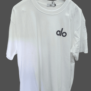 T-shirt Oversize Alo Yoga Blanc — Le minimalisme athlétique et le confort absolu