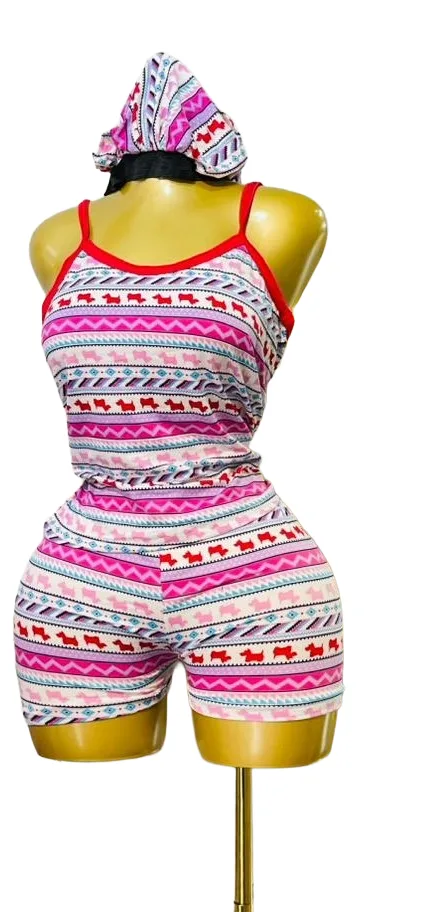 Pyjama Femme 3 Pièces - Style Ludique et Confort – Image 2
