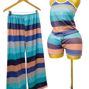 Ensemble Pyjama Femme 3 Pièces - Chic, Coloré et Confortable