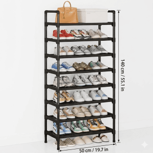 Étagère à Chaussures Modulaire 08 Niveaux – Gain de Place et Design Épuré