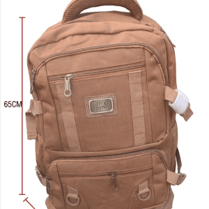 Sac à Dos Tactique LeiMax Canvas Collection – Grande Capacité, Beige Militaire