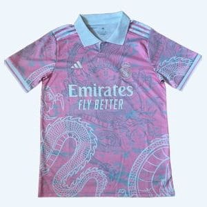 Maillot Édition Spéciale Real Madrid Adidas –"version supporter" Design Dragon Oriental Rose