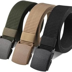 Pack de 3 Ceintures Tactiques "Outlander" – Nylon Militaire & Boucle Automatique