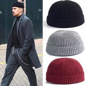 Bonnet "Docker" Style Marin en Maille – Look Rétro Urbain