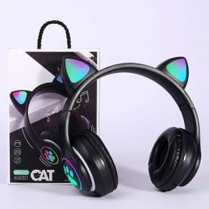 Casque Bluetooth "Cat Ear" + Oreilles Lumineuses RGB & Son Stéréo