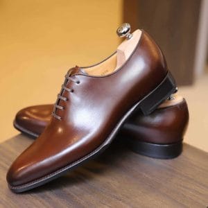 Chaussures Richelieu "Oxford Heritage" + Finition Cuir Glacé Chocolat