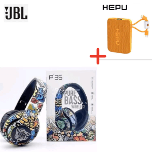 Casque P35 JBL + Power Bank HEPU 10 000 mAh