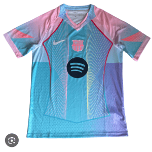 Maillot Édition Spéciale FC Barcelone Nike – "version supporter" Dégradé Pastel Turquoise & Rose