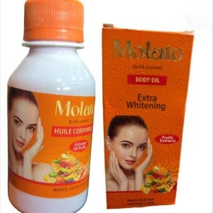 Huile Corporelle Molato "Extra Whitening" – Éclat et Soin Protecteur (125 mL)