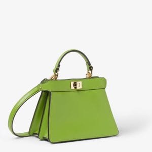 Le Sac Icône Peekaboo ISeeU Fendi – Édition Cuir Vibrant Vert Citron